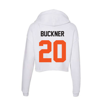 Oklahoma State - NCAA Football : Desean Buckner - Women's Crop Fleece Hoodie-1