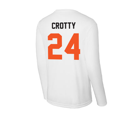 Oklahoma State - NCAA Men's Basketball : Ryan Crotty - Activewear Long Sleeve T-Shirt-1