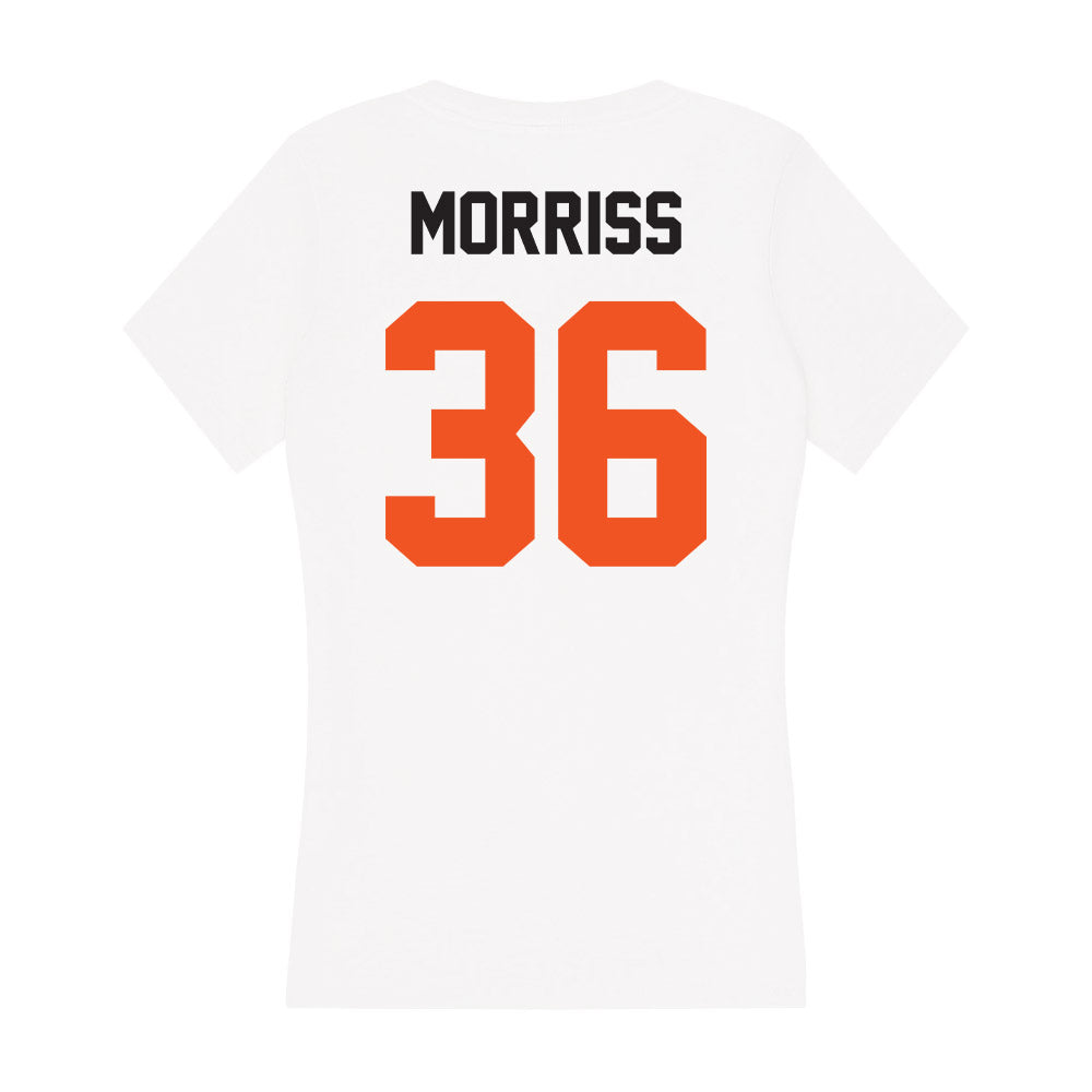 Oklahoma State - NCAA Football : Colin Morriss - Women's V-Neck T-Shirt-1