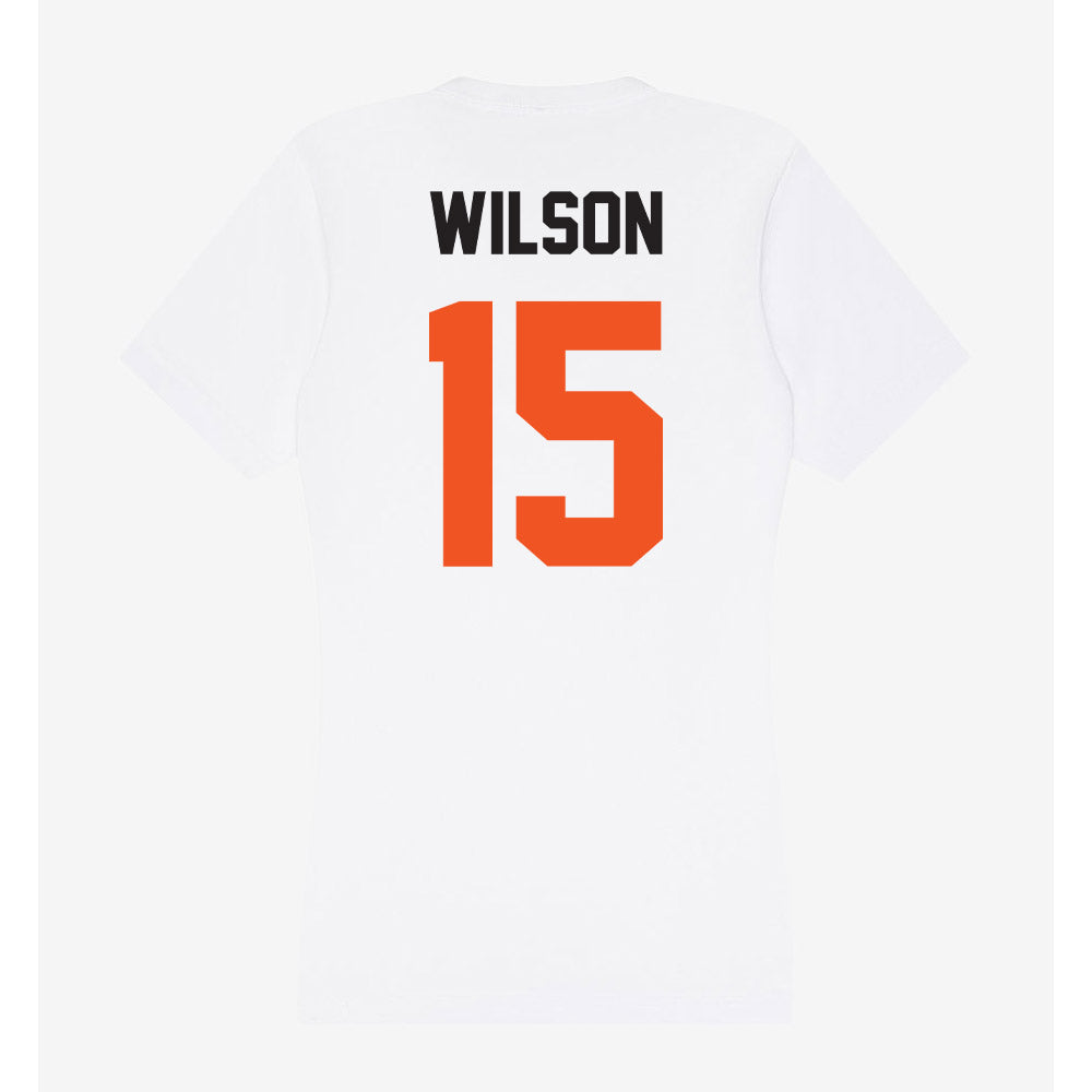 Oklahoma State - NCAA Women's Soccer : sophie Wilson - Women's V-Neck T-Shirt-1