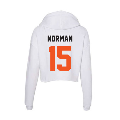 Oklahoma State - NCAA Baseball : Sebastian Norman - Women's Crop Fleece Hoodie-1