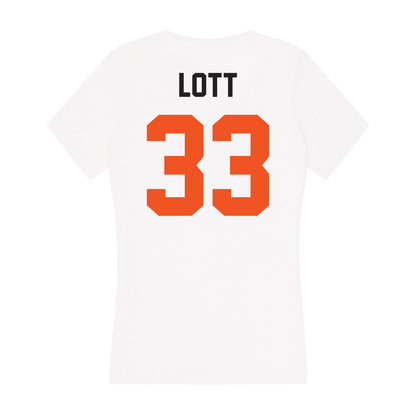 Oklahoma State - NCAA Softball : Katie Lott - Women's V-Neck T-Shirt-1