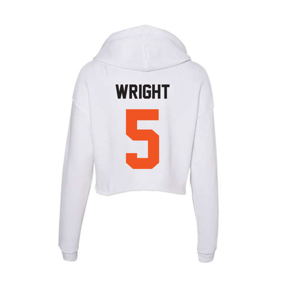 Oklahoma State - NCAA Women's Soccer : Chloe Wright - Women's Crop Fleece Hoodie-1