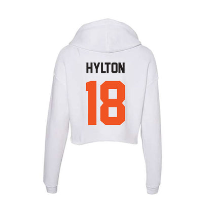 Oklahoma State - NCAA Football : Kobe Hylton - Women's Crop Fleece Hoodie-1