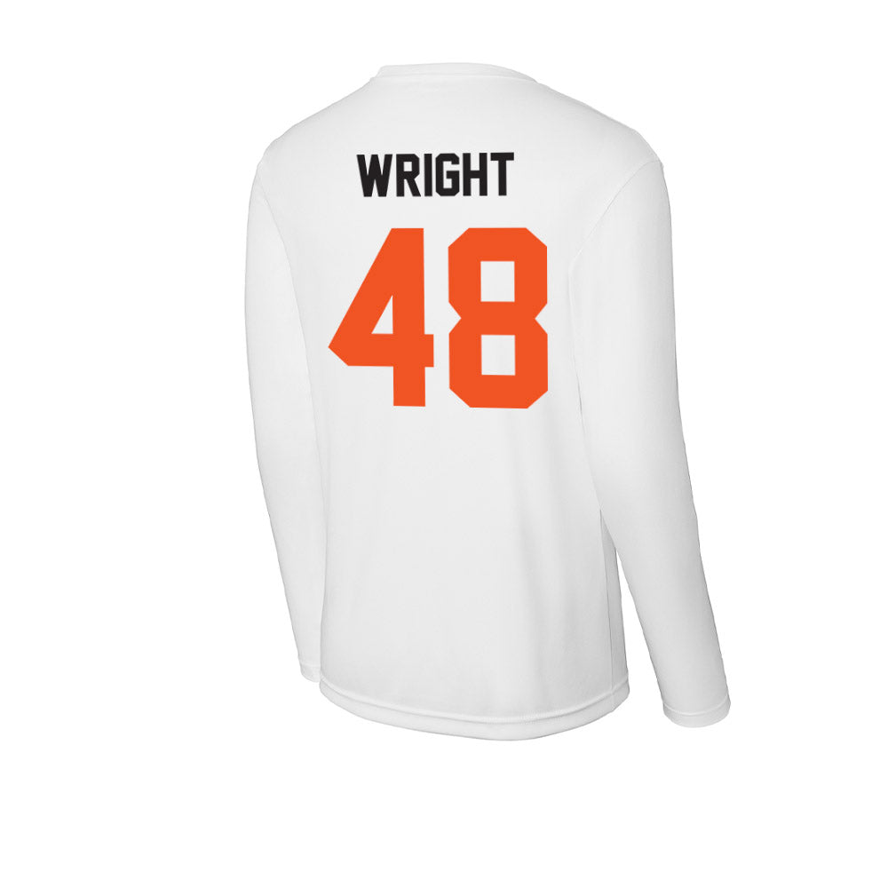 Oklahoma State - NCAA Football : Elijah Wright - Activewear Long Sleeve T-Shirt