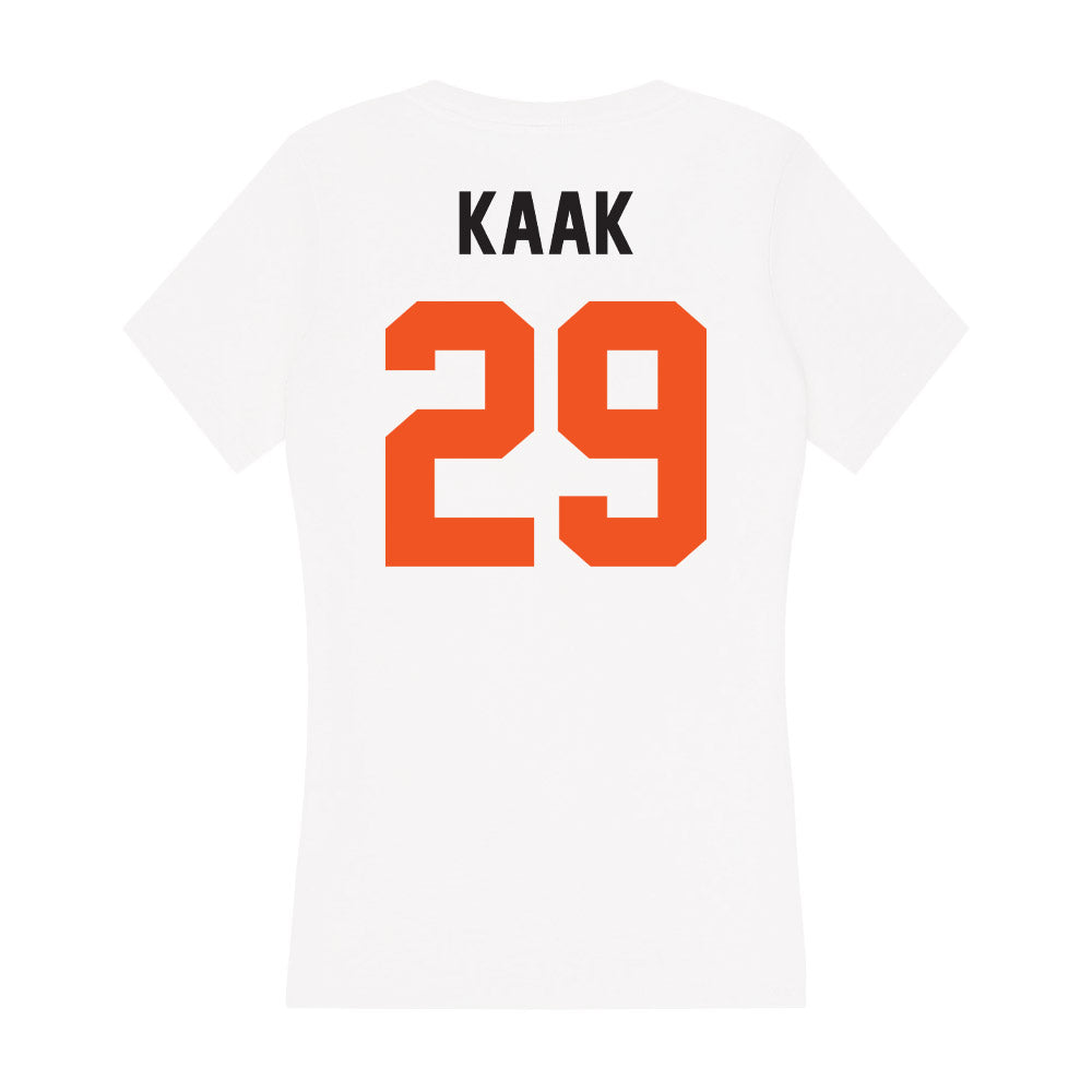 Oklahoma State - NCAA Football : Hudson Kaak - Women's V-Neck T-Shirt-1