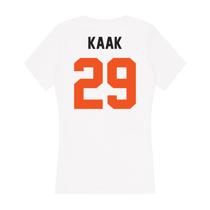 Oklahoma State - NCAA Football : Hudson Kaak - Women's V-Neck T-Shirt-1