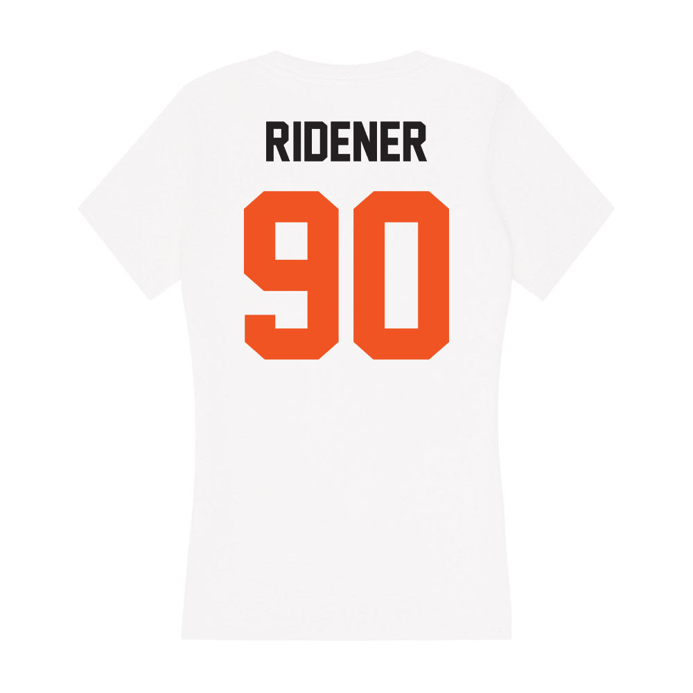 Oklahoma State - NCAA Football : AJ Ridener - Women's V-Neck T-Shirt-1