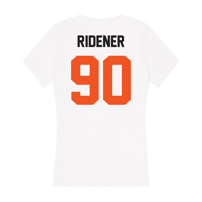 Oklahoma State - NCAA Football : AJ Ridener - Women's V-Neck T-Shirt-1