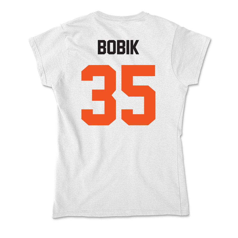 Oklahoma State - NCAA Men's Basketball : Jaxton Bobik - Soft Style Women’s T-Shirt-1