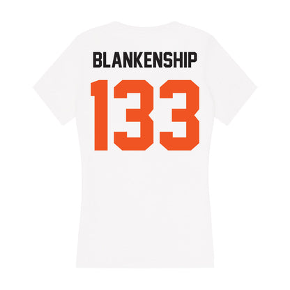 Oklahoma State - NCAA Wrestling : Zach Blankenship - Women's V-Neck T-Shirt-1