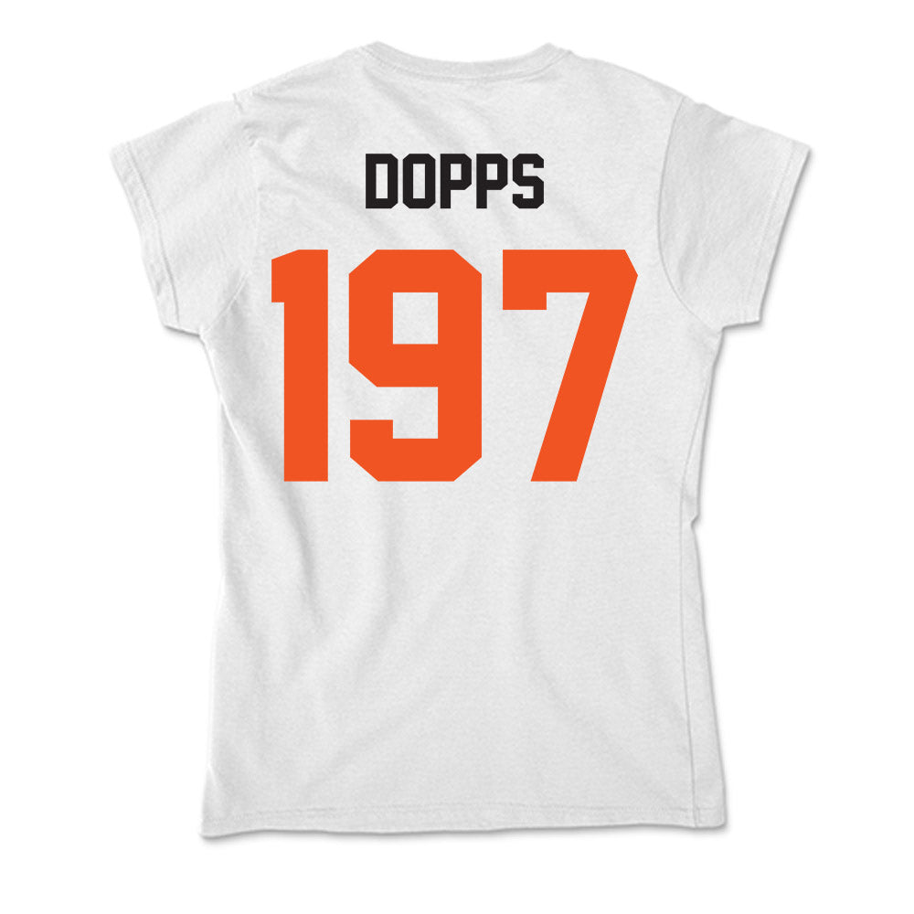 Oklahoma State - NCAA Wrestling : Trevor Dopps - Soft Style Women’s T-Shirt-1