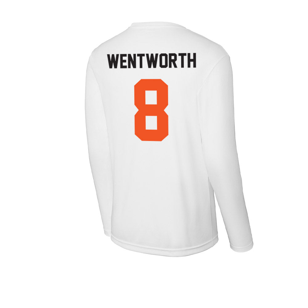 Oklahoma State - NCAA Baseball : TP Wentworth - Activewear Long Sleeve T-Shirt-1