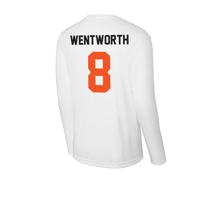 Oklahoma State - NCAA Baseball : TP Wentworth - Activewear Long Sleeve T-Shirt-1