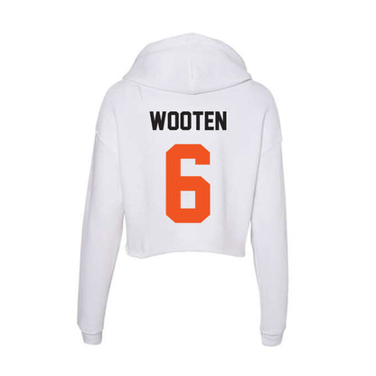 Oklahoma State - NCAA Women's Basketball : Jadyn Wooten - Women's Crop Fleece Hoodie-1