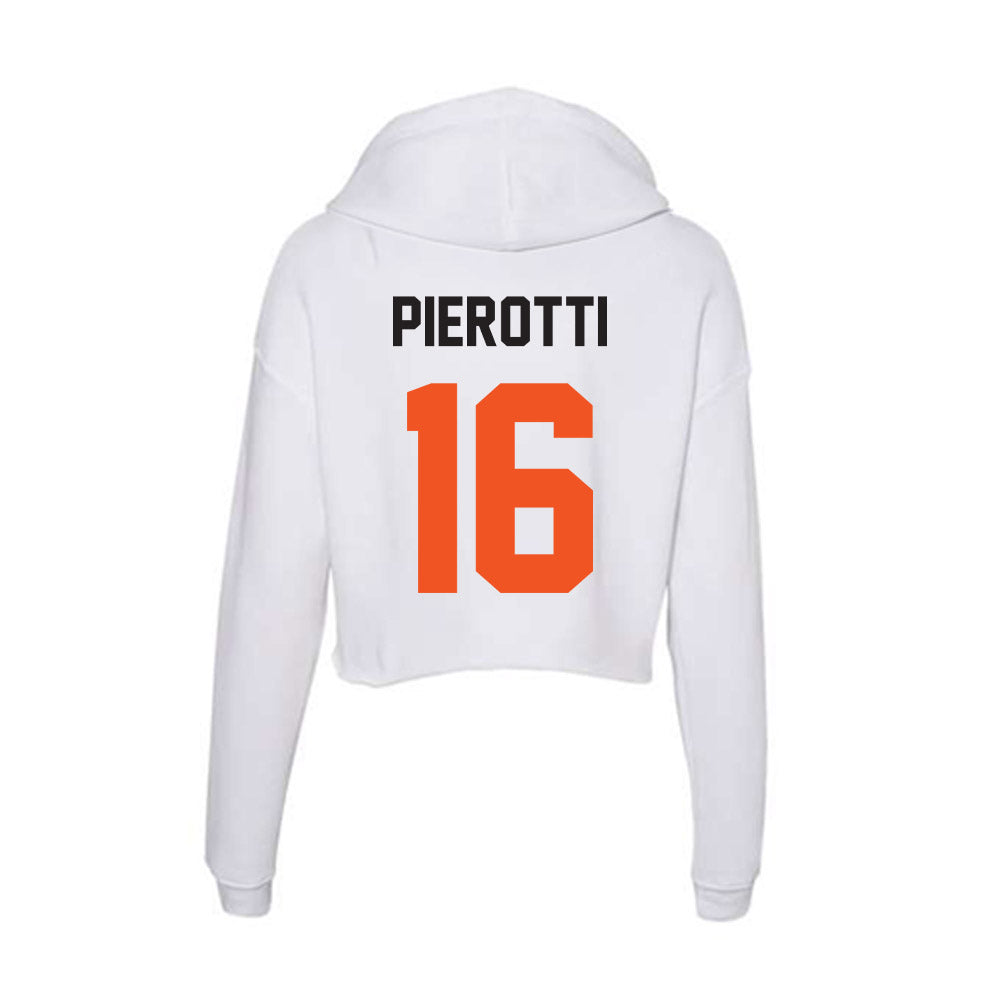 Oklahoma State - NCAA Women's Soccer : Bella Pierotti - Women's Crop Fleece Hoodie-1