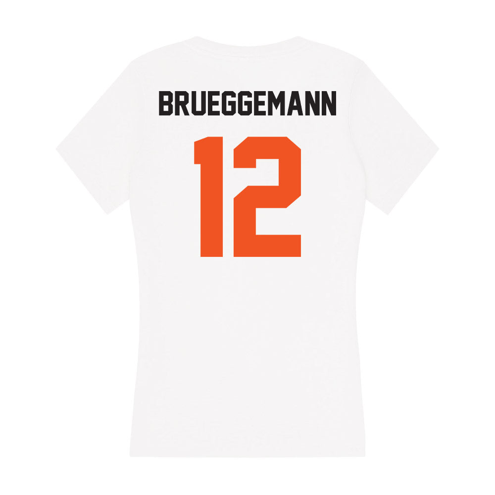 Oklahoma State - NCAA Baseball : Colin Brueggemann - Women's V-Neck T-Shirt-1