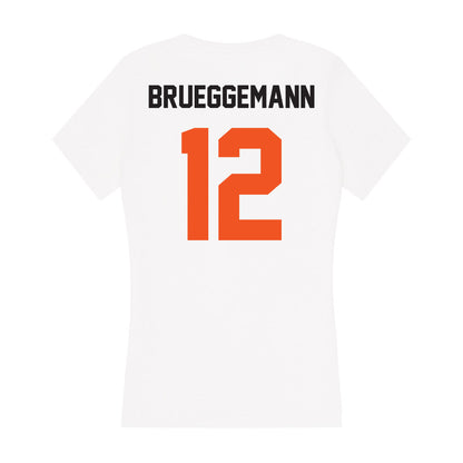 Oklahoma State - NCAA Baseball : Colin Brueggemann - Women's V-Neck T-Shirt-1