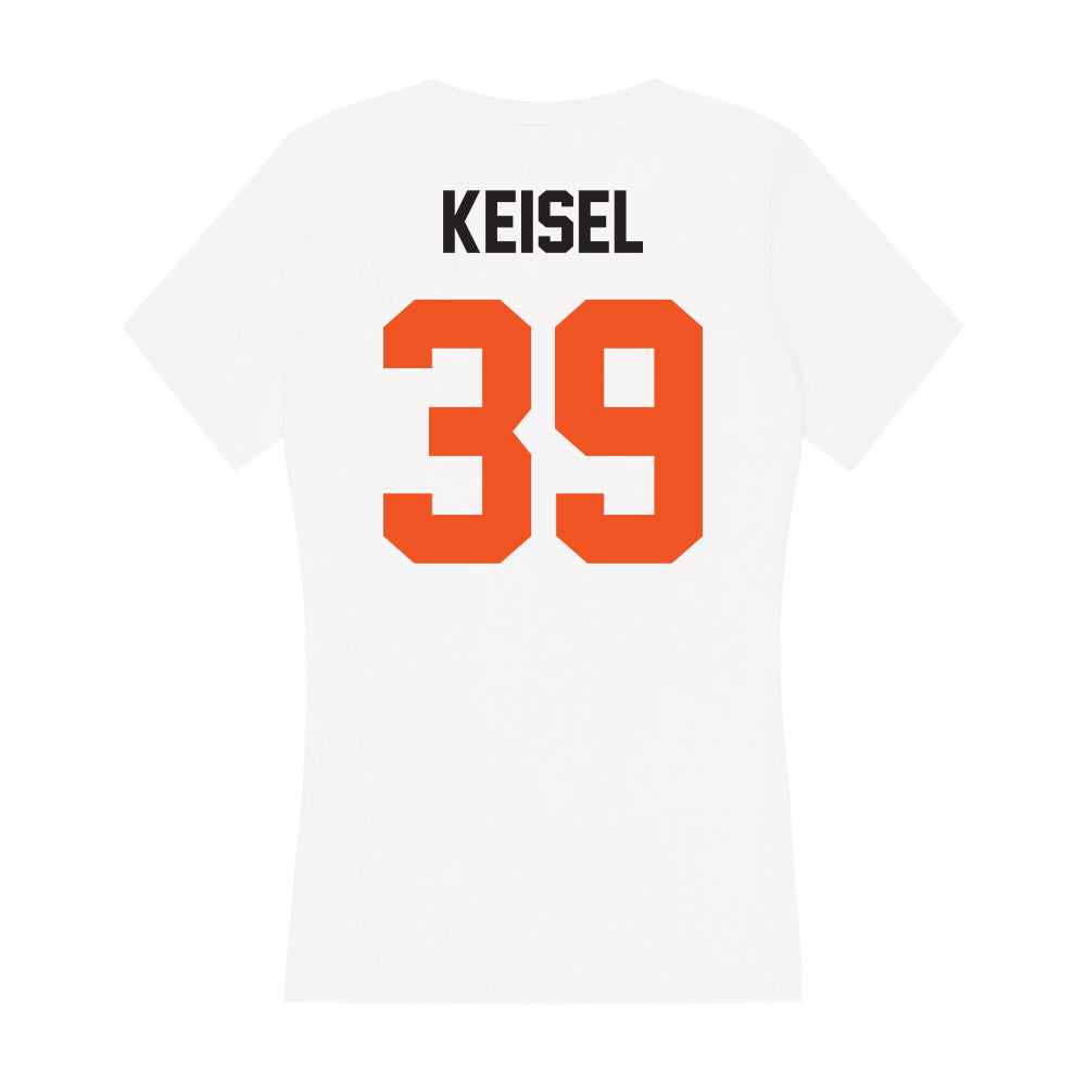 Oklahoma State - NCAA Baseball : Janzen Keisel - Women's V-Neck T-Shirt-1