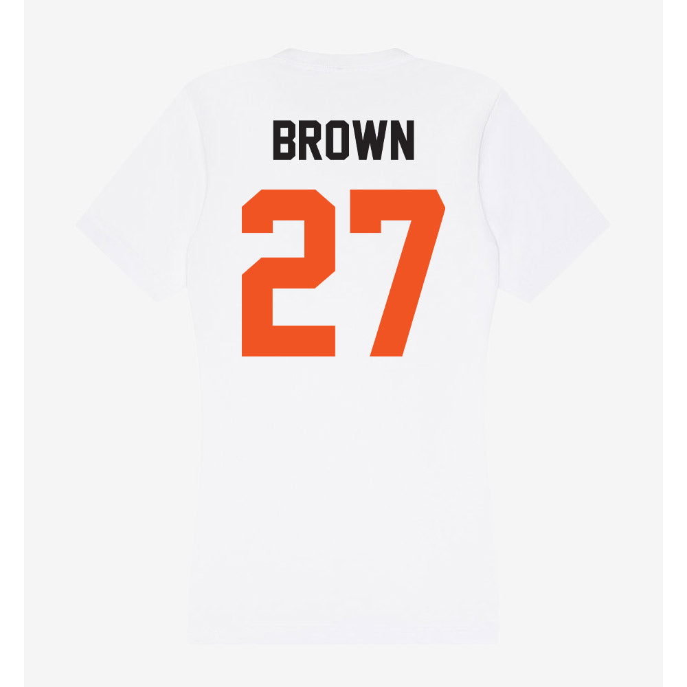 Oklahoma State - NCAA Baseball : Matthew Brown - Women's V-Neck T-Shirt-1