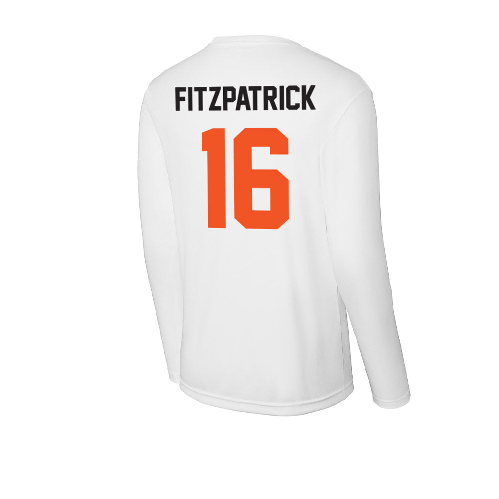 Oklahoma State - NCAA Football : Christian Fitzpatrick - Activewear Long Sleeve T-Shirt-1
