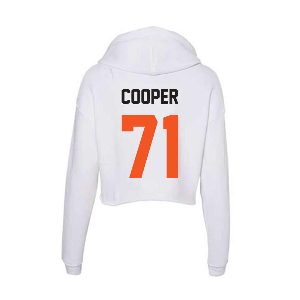 Oklahoma State - NCAA Football : Dalton Cooper - Women's Crop Fleece Hoodie-1