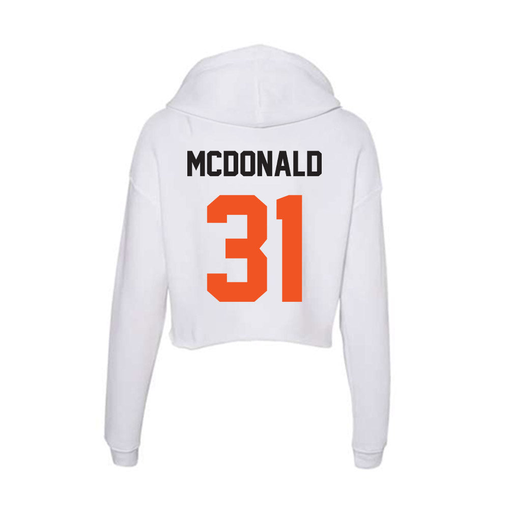 Oklahoma State - NCAA Softball : Lexi McDonald - Women's Crop Fleece Hoodie-1