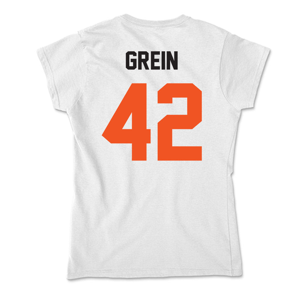 Oklahoma State - NCAA Football : Dominic Grein - Soft Style Women’s T-Shirt-1