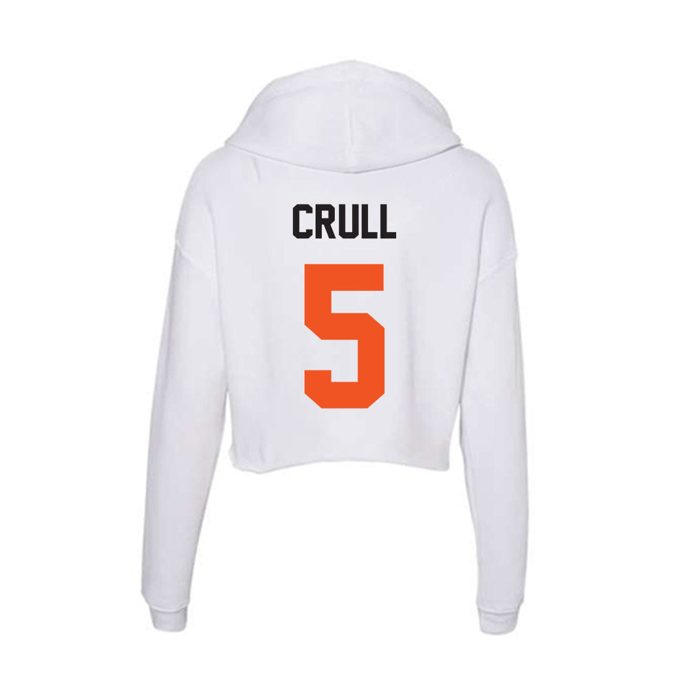 Oklahoma State - NCAA Baseball : Jaxson Crull - Women's Crop Fleece Hoodie-1