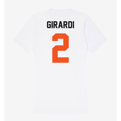 Oklahoma State - NCAA Women's Basketball : Lena Girardi - Women's V-Neck T-Shirt-1