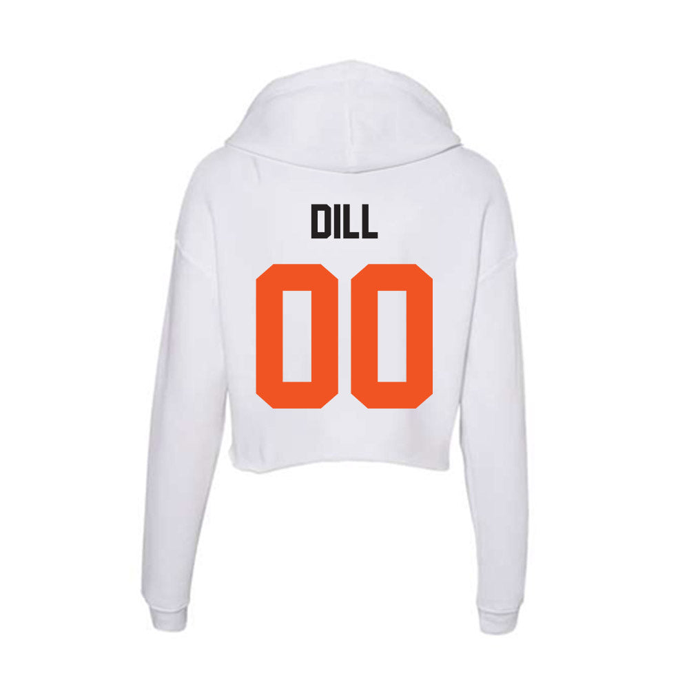 Oklahoma State - NCAA Women's Soccer : Caroline Dill - Women's Crop Fleece Hoodie-1