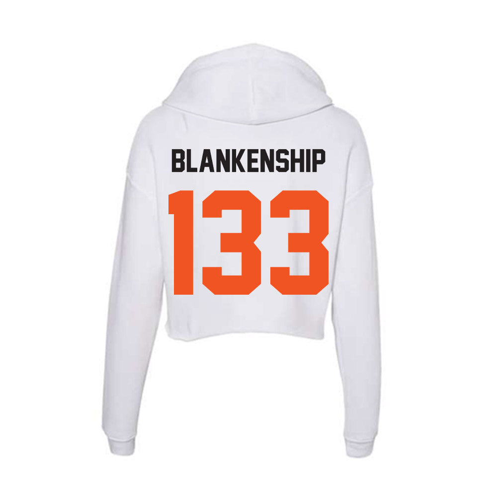 Oklahoma State - NCAA Wrestling : Zach Blankenship - Women's Crop Fleece Hoodie-1