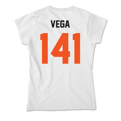 Oklahoma State - NCAA Wrestling : Sergio Vega - Soft Style Women’s T-Shirt-1