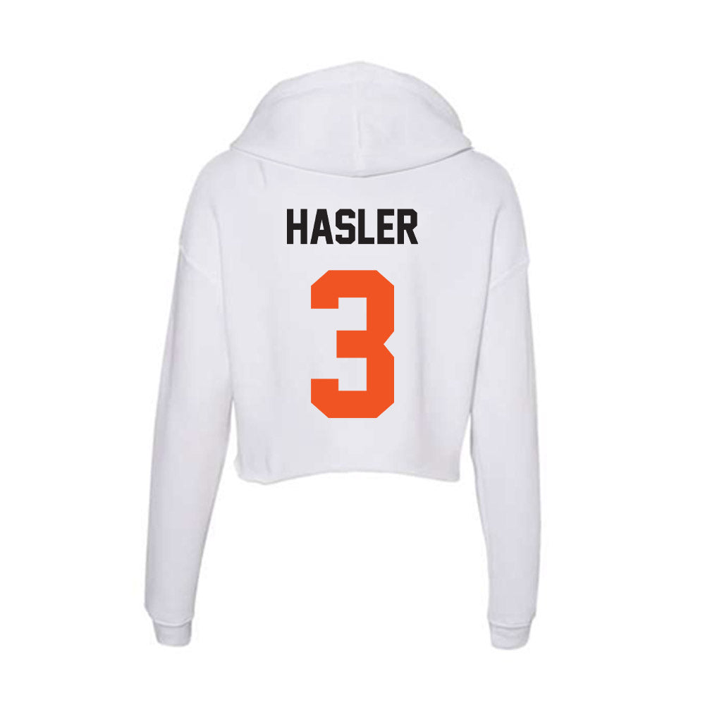 Oklahoma State - NCAA Softball : Amanda Hasler - Women's Crop Fleece Hoodie-1
