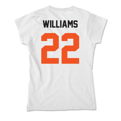 Oklahoma State - NCAA Football : CJ Williams - Soft Style Women’s T-Shirt-1