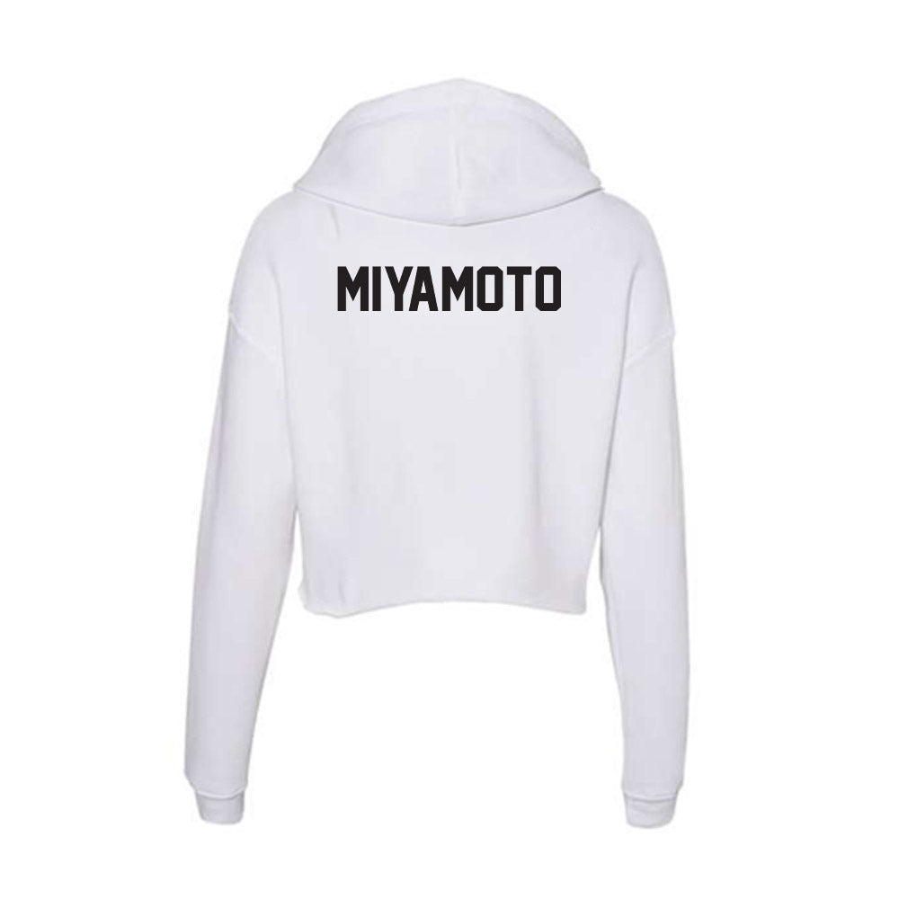 Oklahoma State - NCAA Women's Tennis : Ayumi Miyamoto - Women's Crop Fleece Hoodie-1