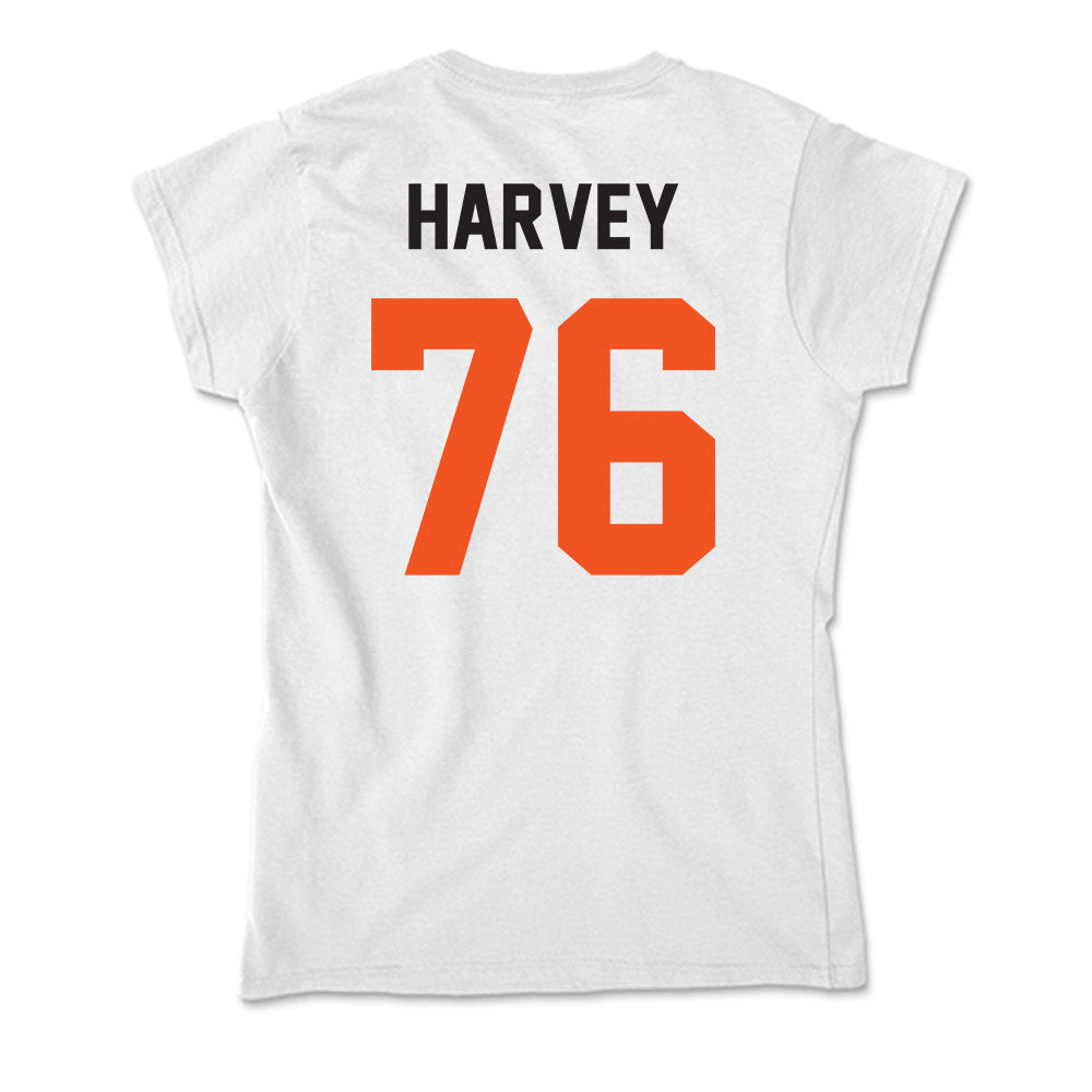 Oklahoma State - NCAA Football : Calvin Harvey - Soft Style Women’s T-Shirt-1