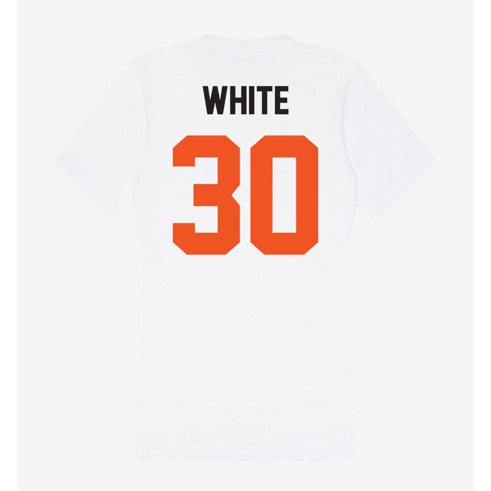 Oklahoma State - NCAA Football : Jaylon White - Women's V-Neck T-Shirt-1