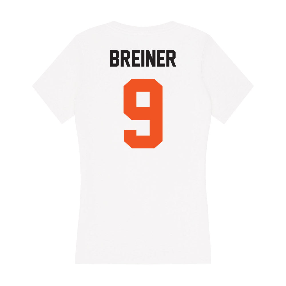 Oklahoma State - NCAA Women's Soccer : Mollie Breiner - Women's V-Neck T-Shirt-1