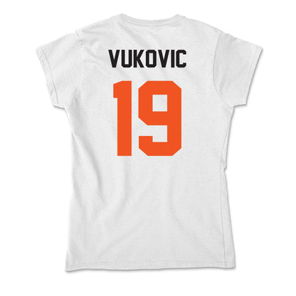 Oklahoma State - NCAA Men's Basketball : Andrija Vukovic - Soft Style Women’s T-Shirt-1