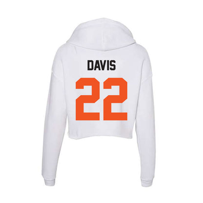 Oklahoma State - NCAA Baseball : Gabe Davis - Women's Crop Fleece Hoodie-1