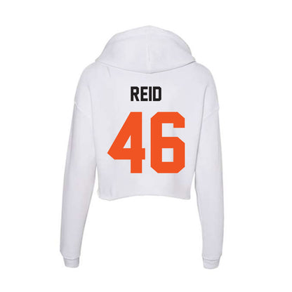 Oklahoma State - NCAA Baseball : Dominick Reid - Women's Crop Fleece Hoodie-1