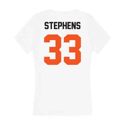 Oklahoma State - NCAA Football : Donavan Stephens - Women's V-Neck T-Shirt-1