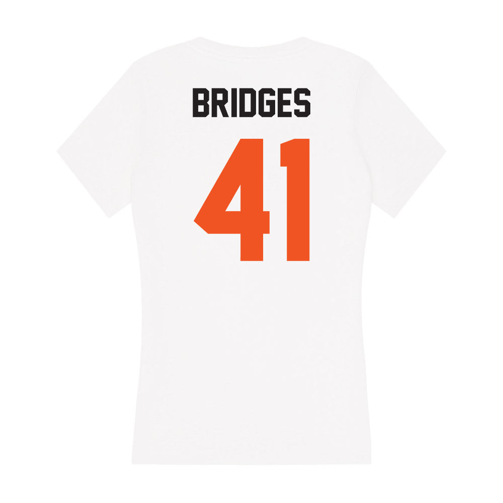 Oklahoma State - NCAA Baseball : Bowen Bridges - Women's V-Neck T-Shirt-1