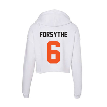 Oklahoma State - NCAA Baseball : Lane Forsythe - Women's Crop Fleece Hoodie-1