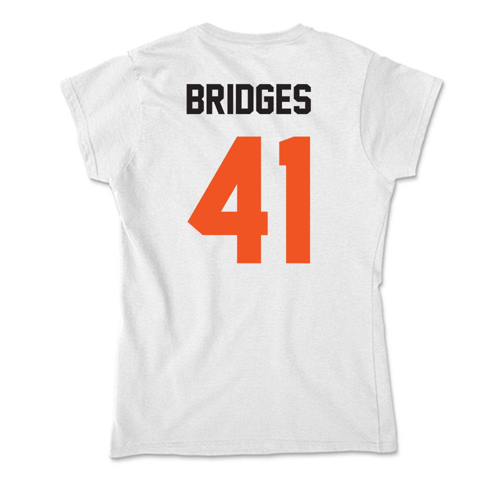 Oklahoma State - NCAA Baseball : Bowen Bridges - Soft Style Women’s T-Shirt-1