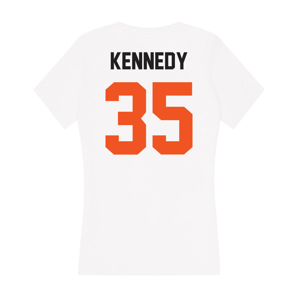 Oklahoma State - NCAA Baseball : Jacob Kennedy - Women's V-Neck T-Shirt-1