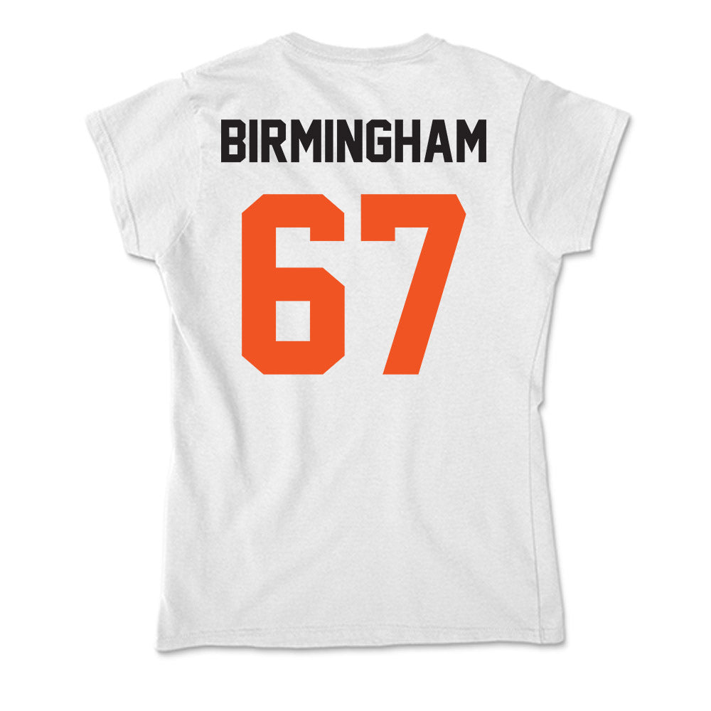 Oklahoma State - NCAA Football : Cole Birmingham - Soft Style Women’s T-Shirt-1