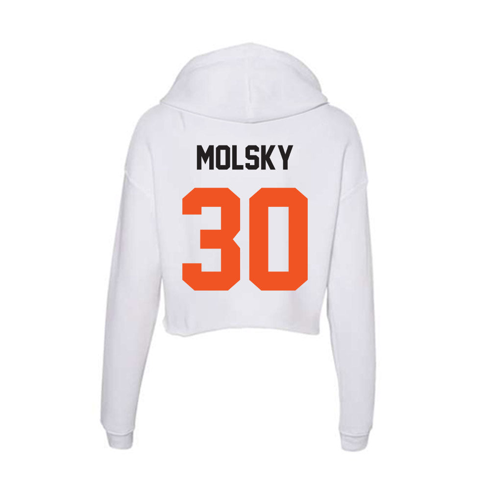 Oklahoma State - NCAA Baseball : Tommy Molsky - Women's Crop Fleece Hoodie-1