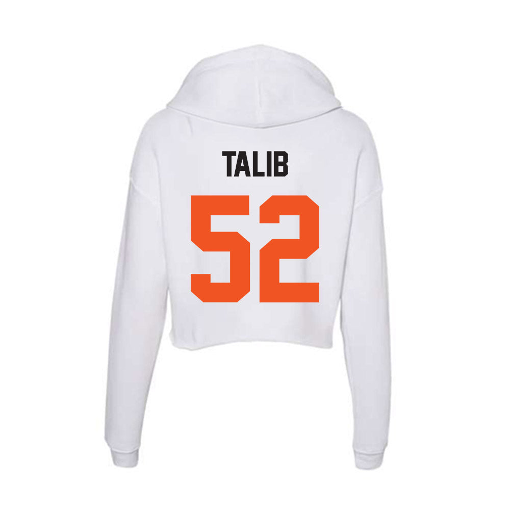 Oklahoma State - NCAA Football : Yamil Talib - Women's Crop Fleece Hoodie-1